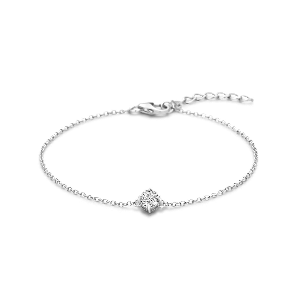Fantasy Collection Armband zirkonia 16,5 + 2,5 cm zilver