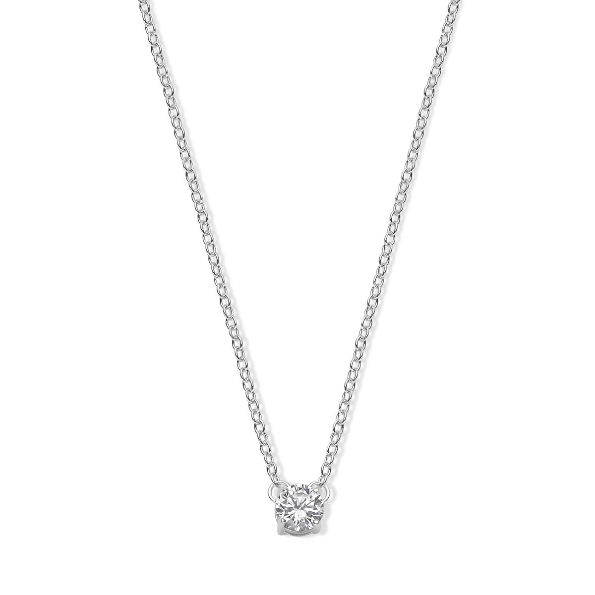 Fantasy Collection Collier zirkonia 41 + 4 cm zilver