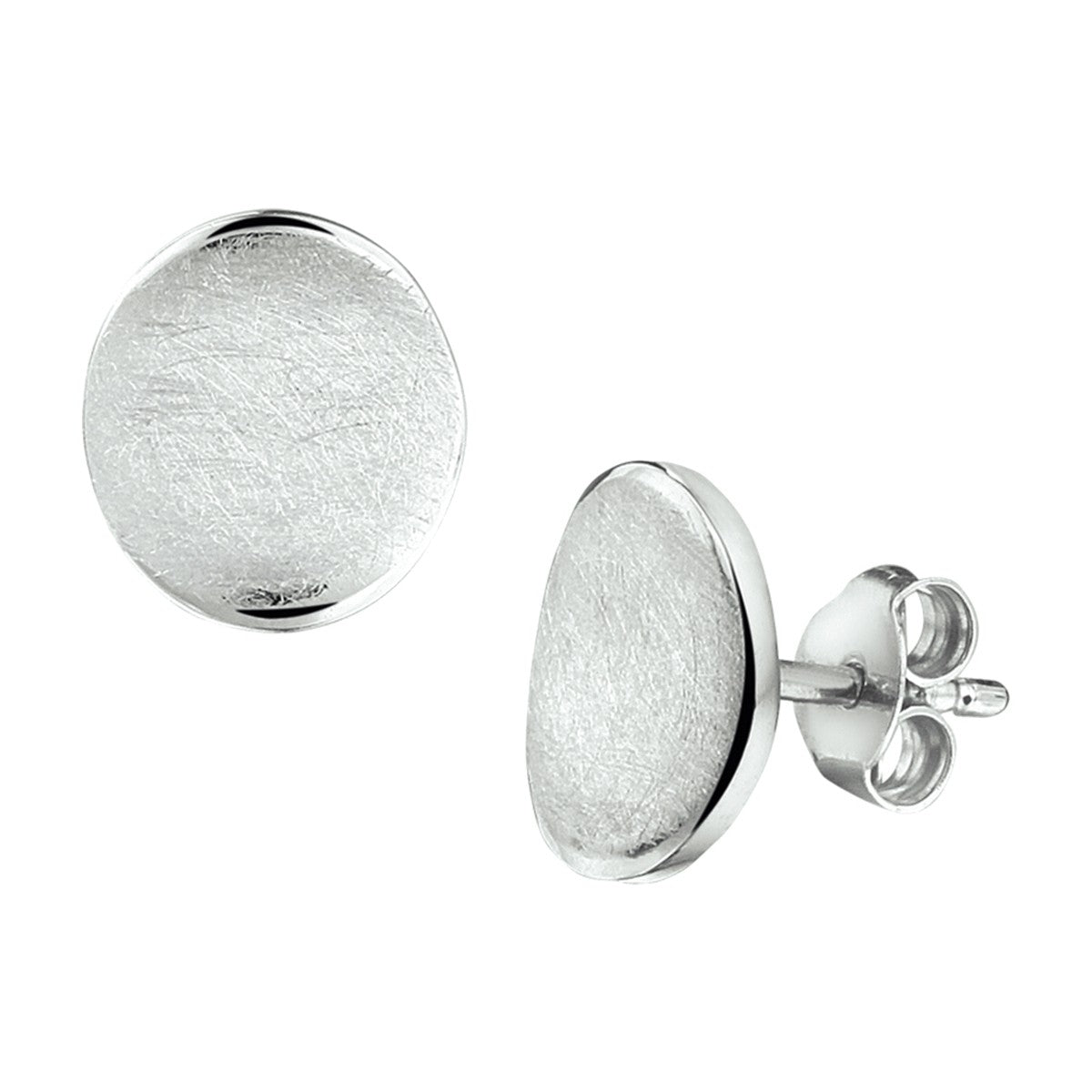 Fantasy Collection Oorbellen gescratcht zilver