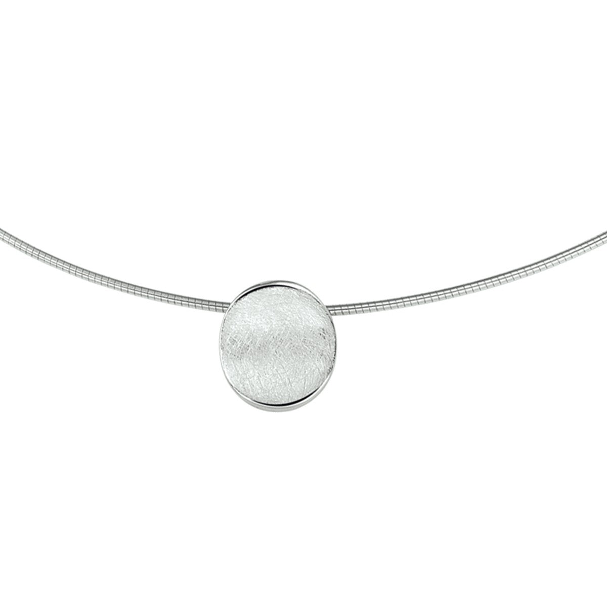 Fantasy Collection Collier gescratcht 45 cm zilver