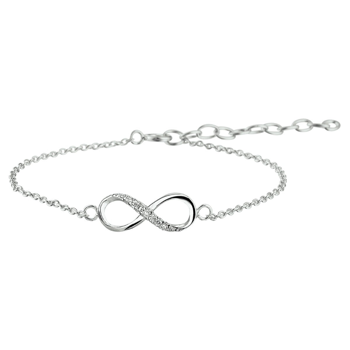Fantasy Collection Armband infinity zirkonia zilver