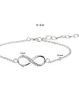 armband infinity zirkonia zilver gerhodineerd 1318855 - PansiteNederland.nl