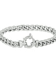 Zilver Gerhodineerd Armband Gourmette 7,5 Mm 19 Cm Met Groot Springslot 1324431 - PansiteNederland.nl