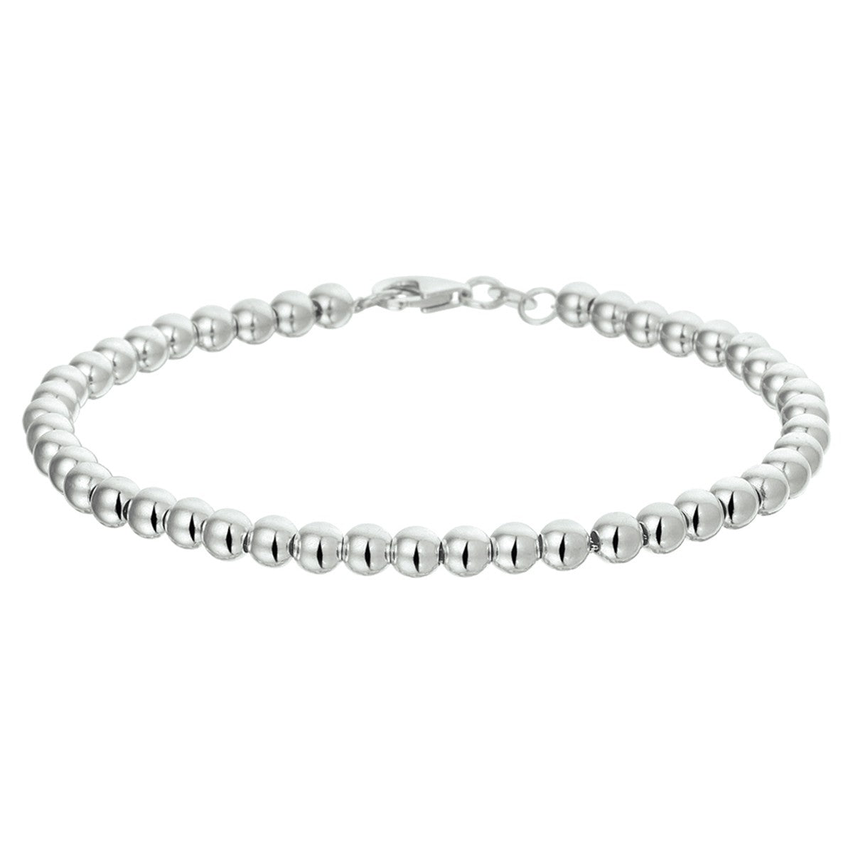 Fantasy Collection Armband bolletjes 4,0 mm 19 cm zilver