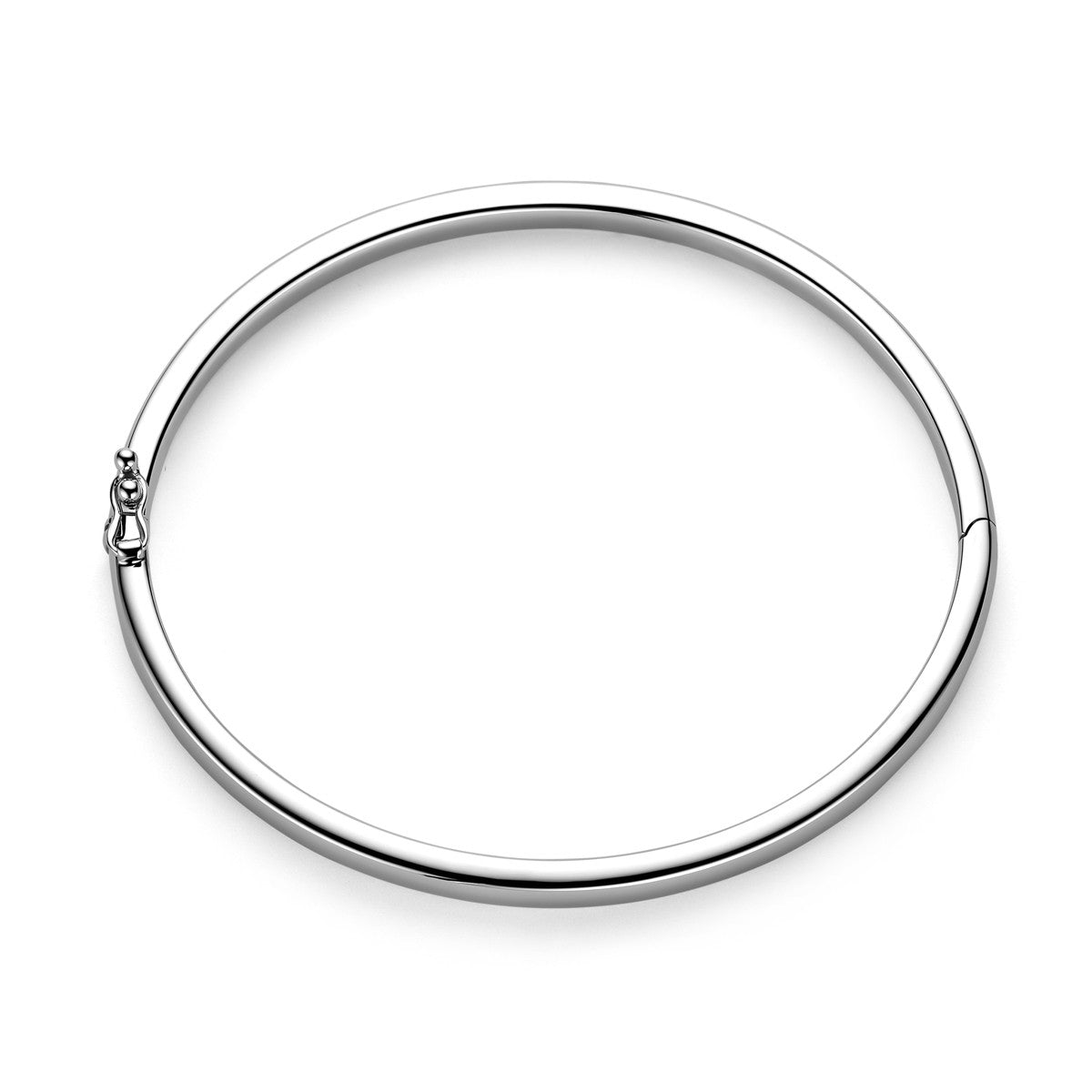 Fantasy Collection Bangle scharnier 5 mm bolle buis zilver