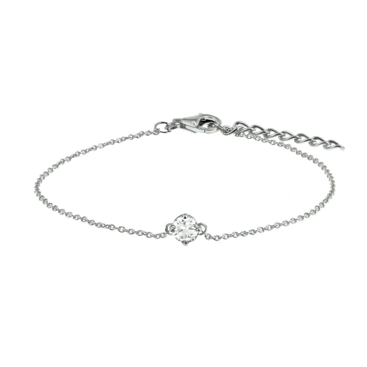 Fantasy Collection Armband zirkonia 16,5 + 2,5 cm zilver