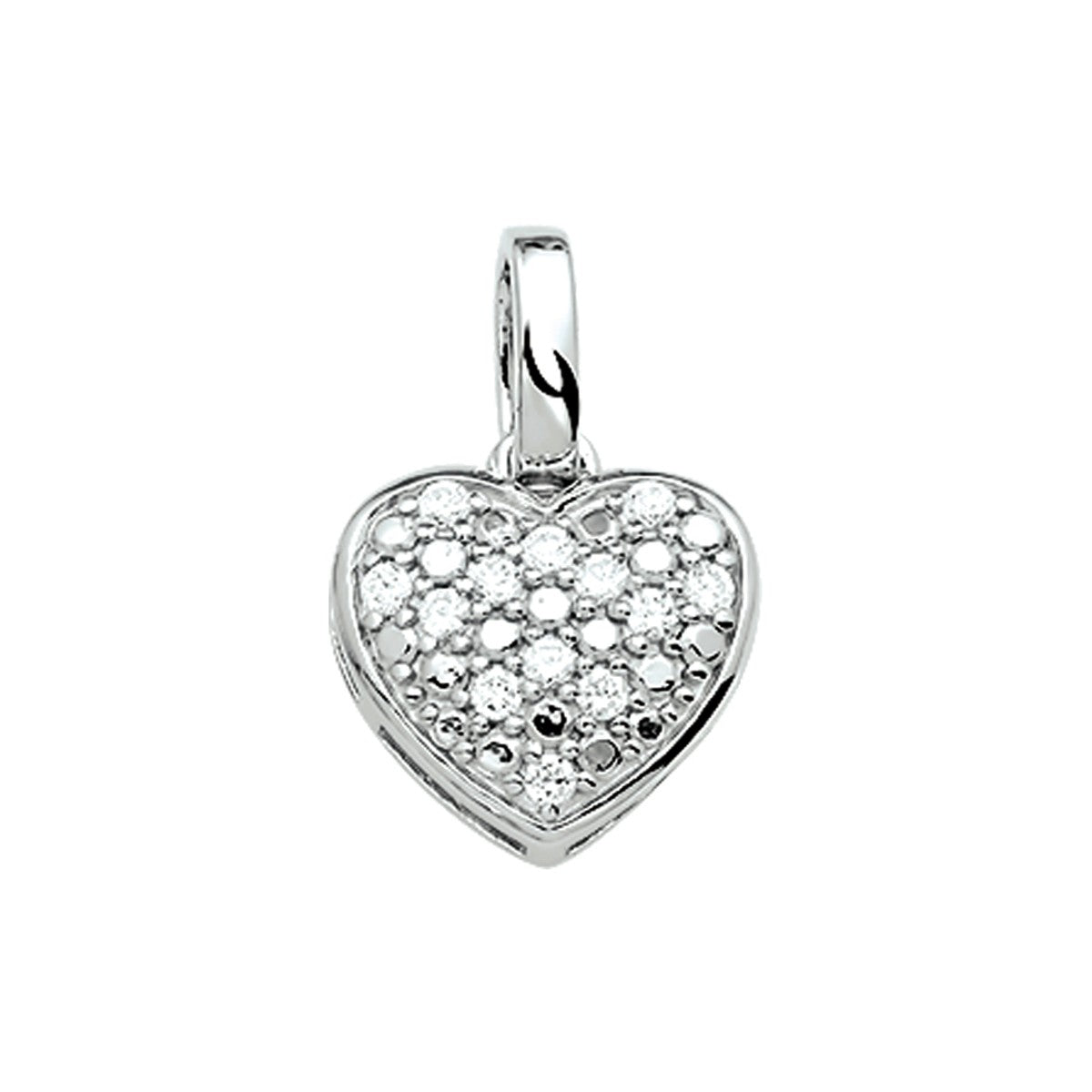 Fantasy Collection Hanger hart zirkonia zilver