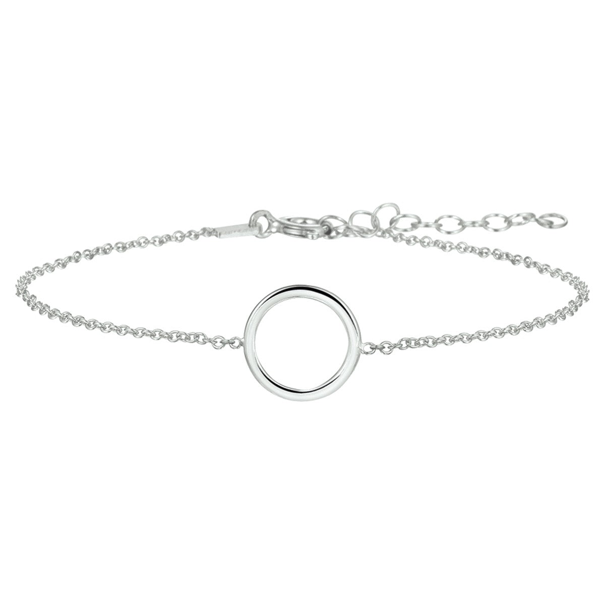 Fantasy Collection Armband rondje 1,3 mm 16 + 3 cm zilver
