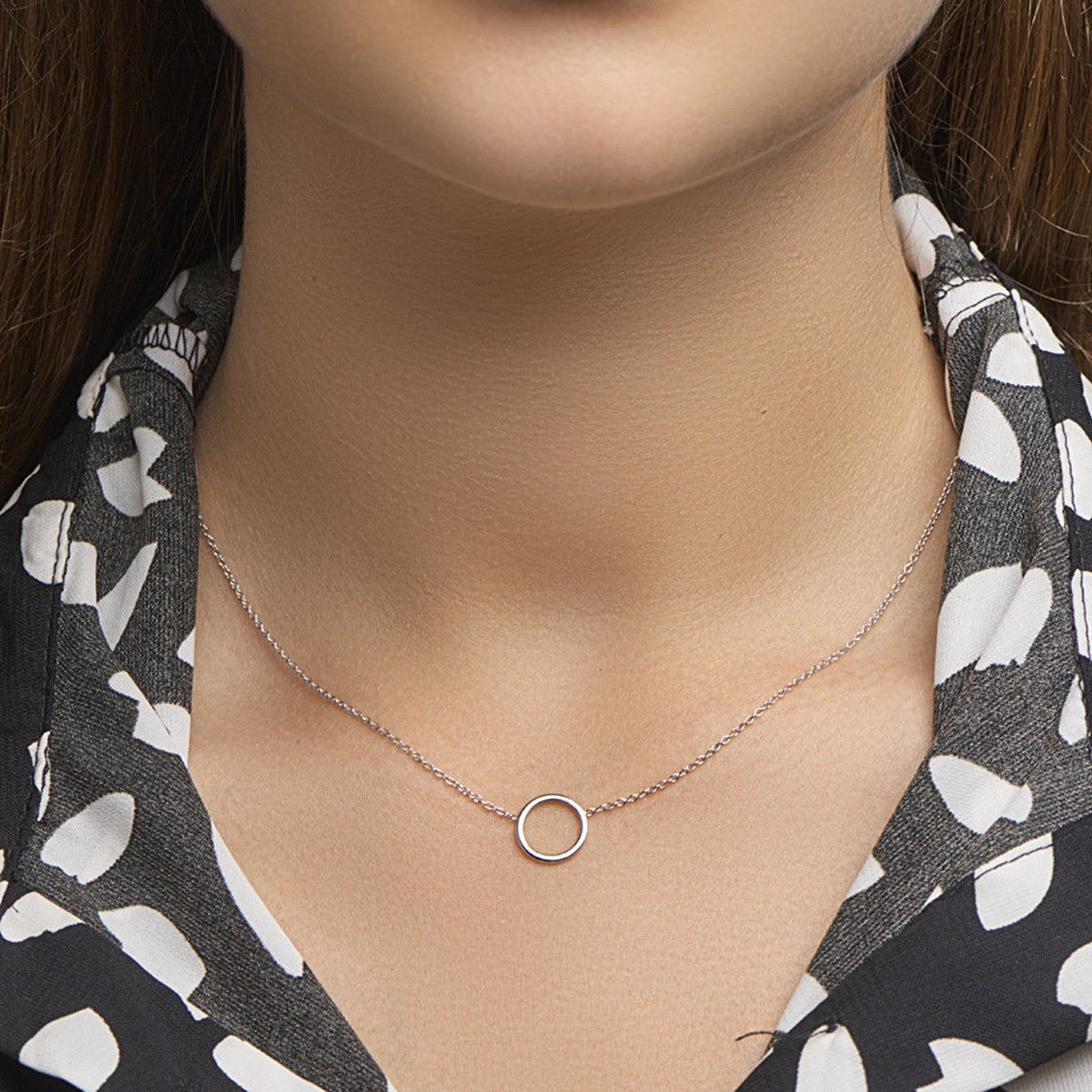 Fantasy Collection Collier rondje 1,3 mm 41 + 5 cm zilver