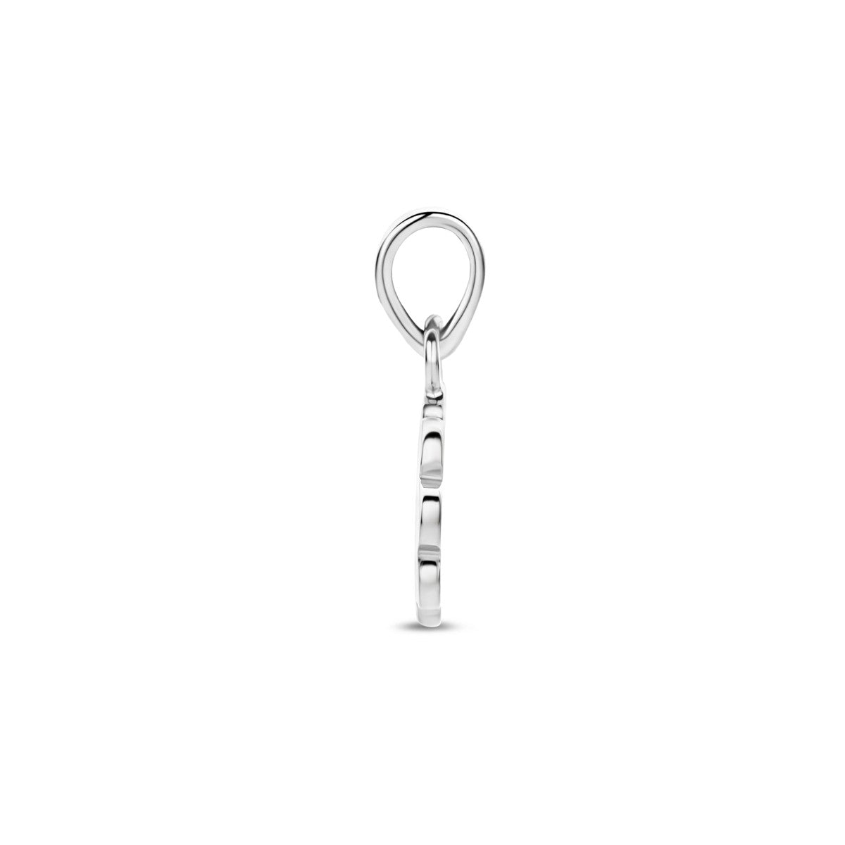 Hanger bloem zilver