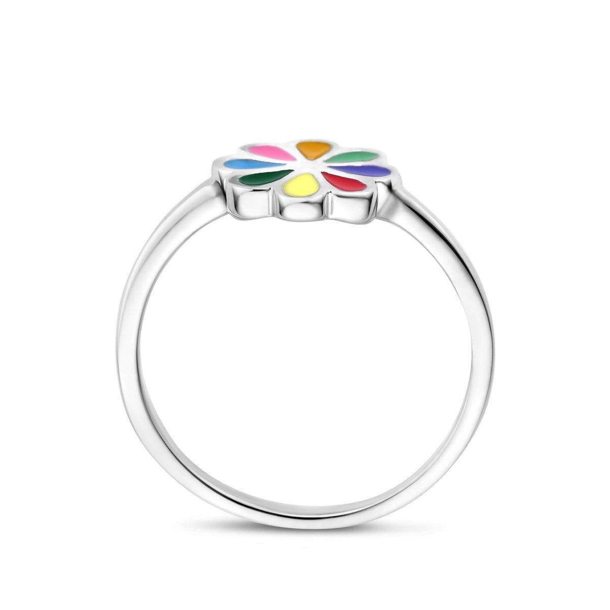 Ring bloem zilver
