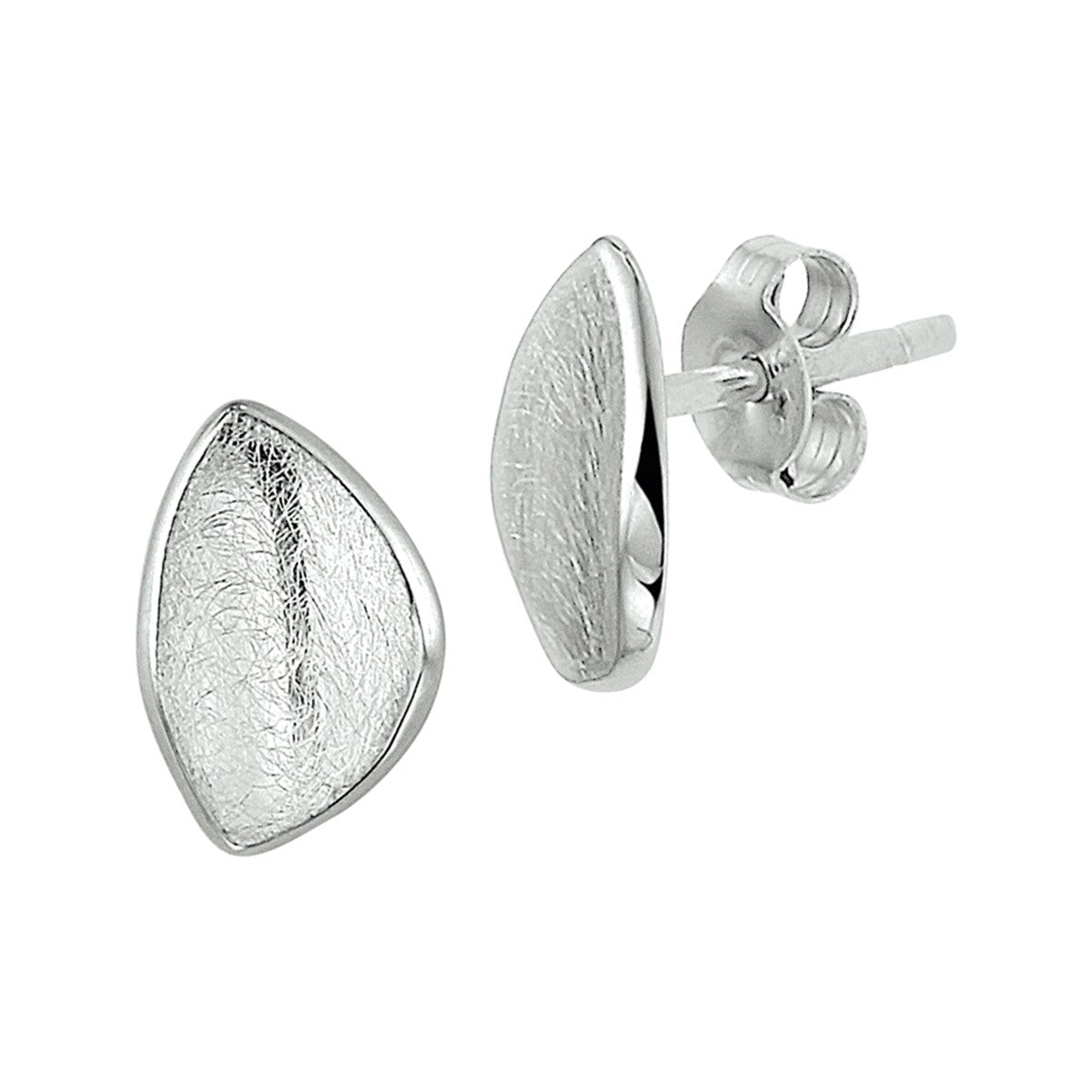 Fantasy Collection Oorbellen gescratcht zilver