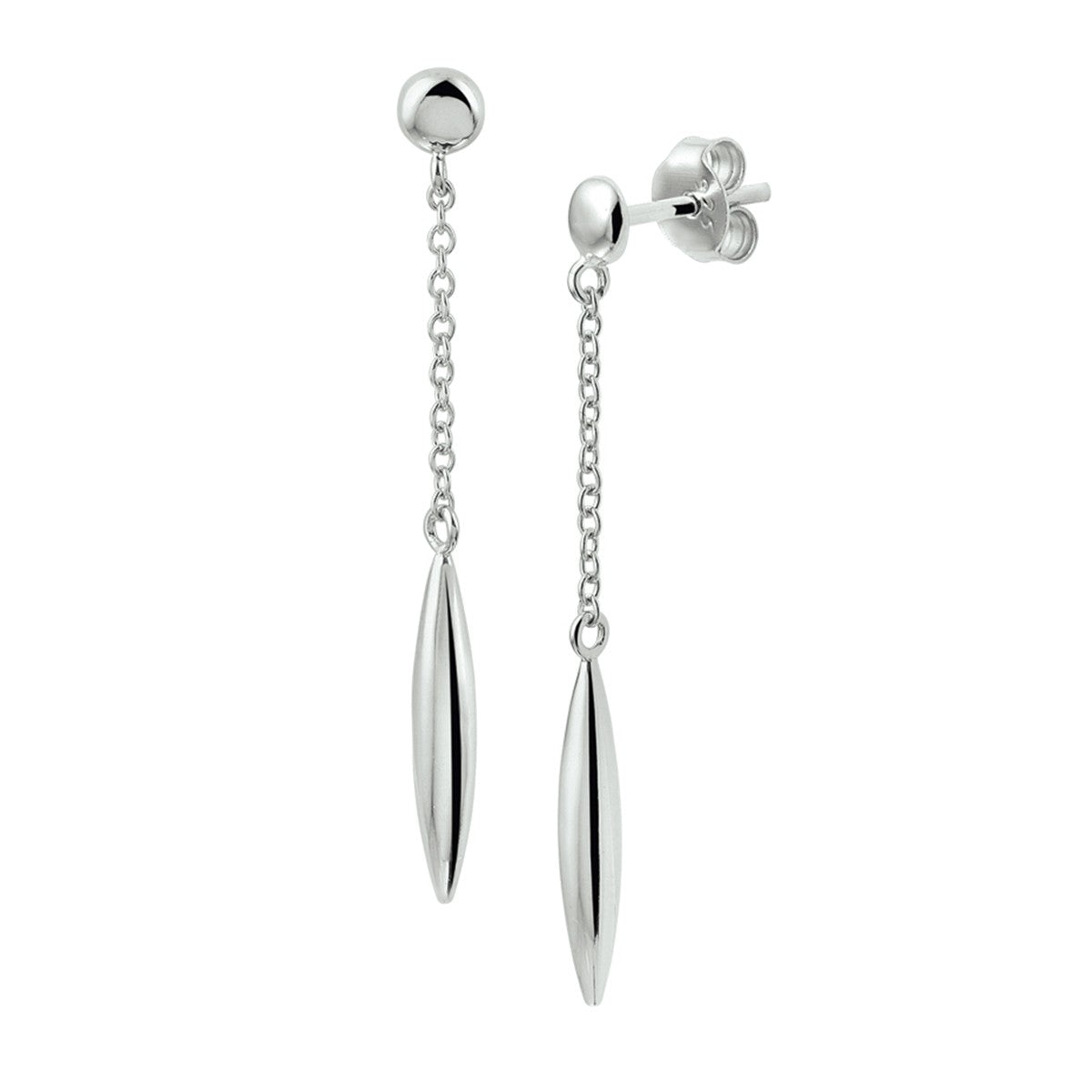 Fantasy Collection Hangende oorbellen zilver