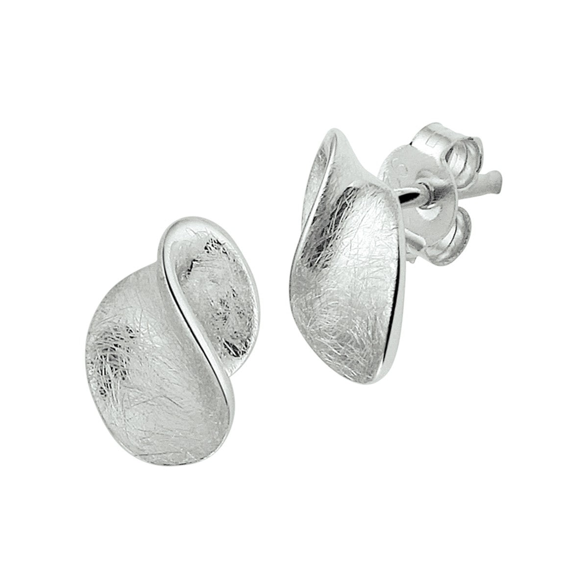 Fantasy Collection Oorbellen gescratcht zilver