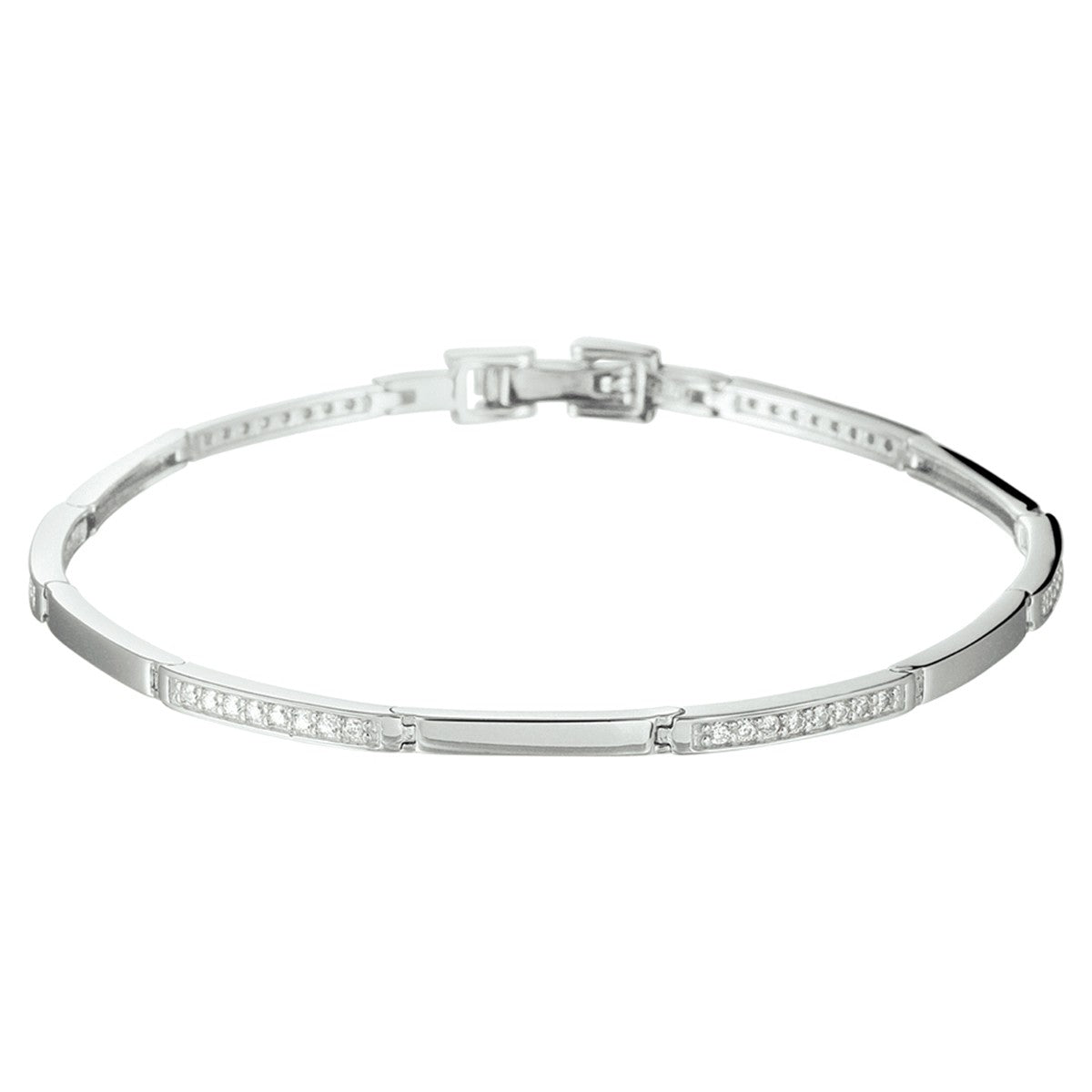 Fantasy Collection Armband zirkonia 2,5 mm 18 cm zilver