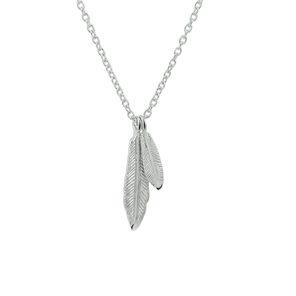 Fantasy Collection Collier veren 41 + 4 cm zilver