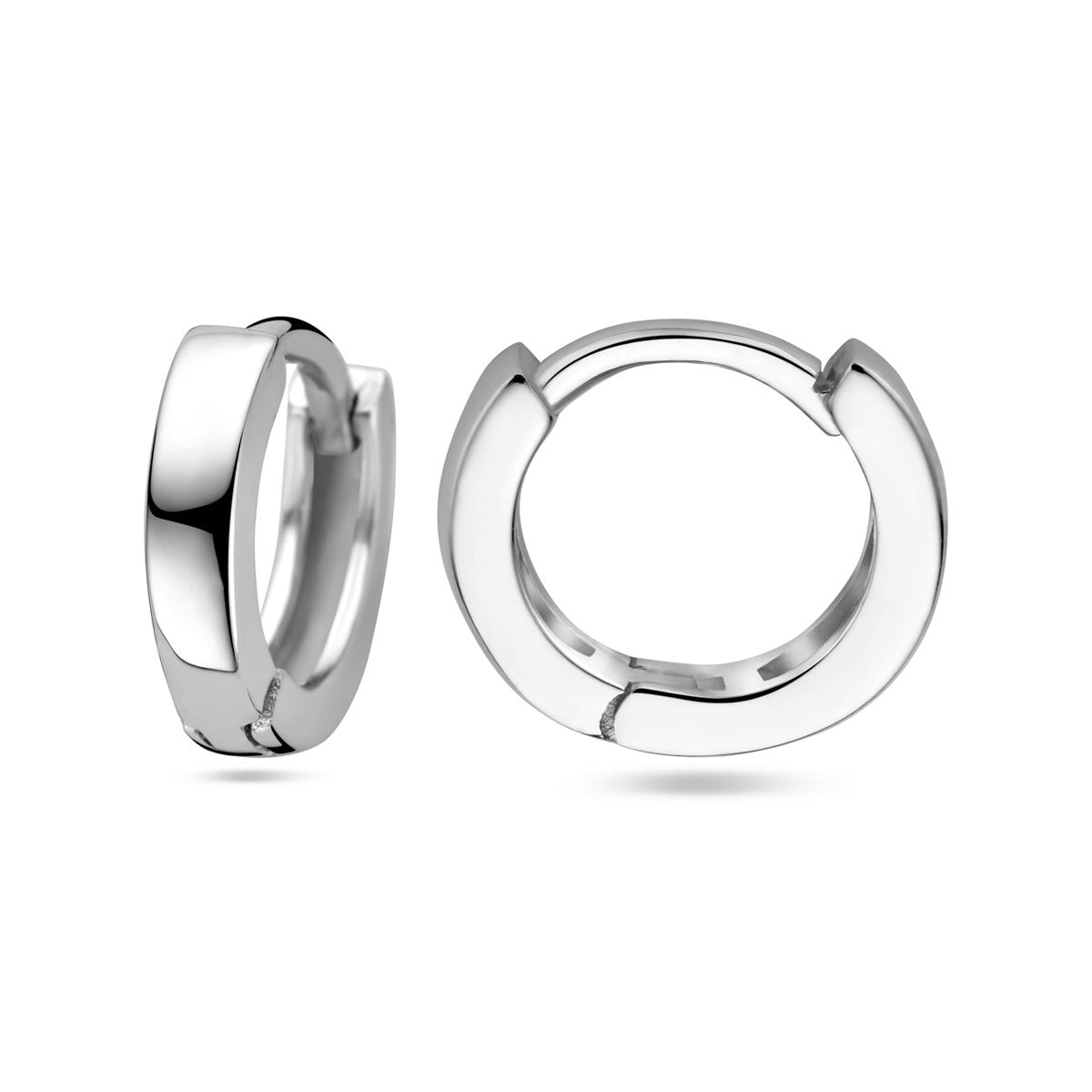 Fantasy Collection Oorbellen vlak 2,5 mm zilver