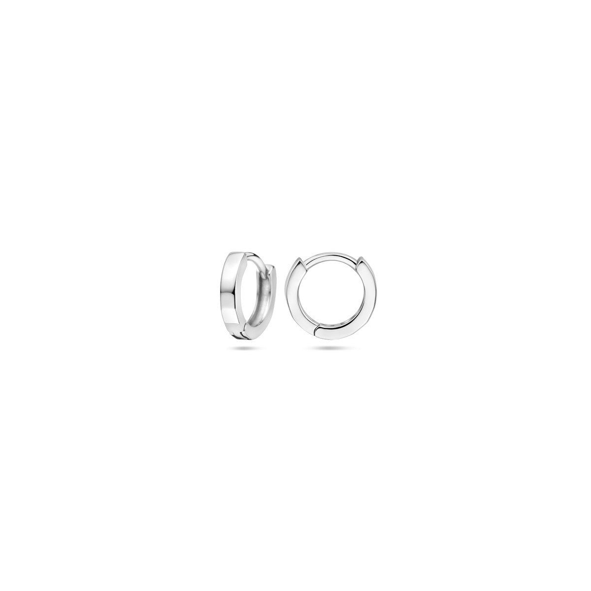 Fantasy Collection Oorbellen gefaceteerd 12 mm zilver