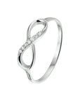 Gerhodineerd Zilver Ring Infinity Met Zirkonia 1325092 - PansiteNederland.nl