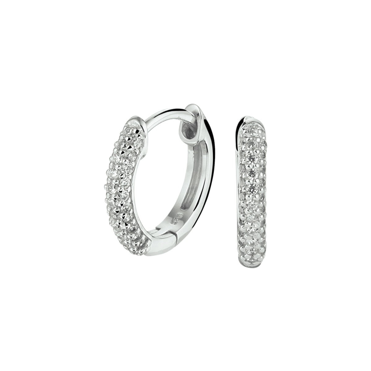 Fantasy Collection Oorbellen zirkonia zilver