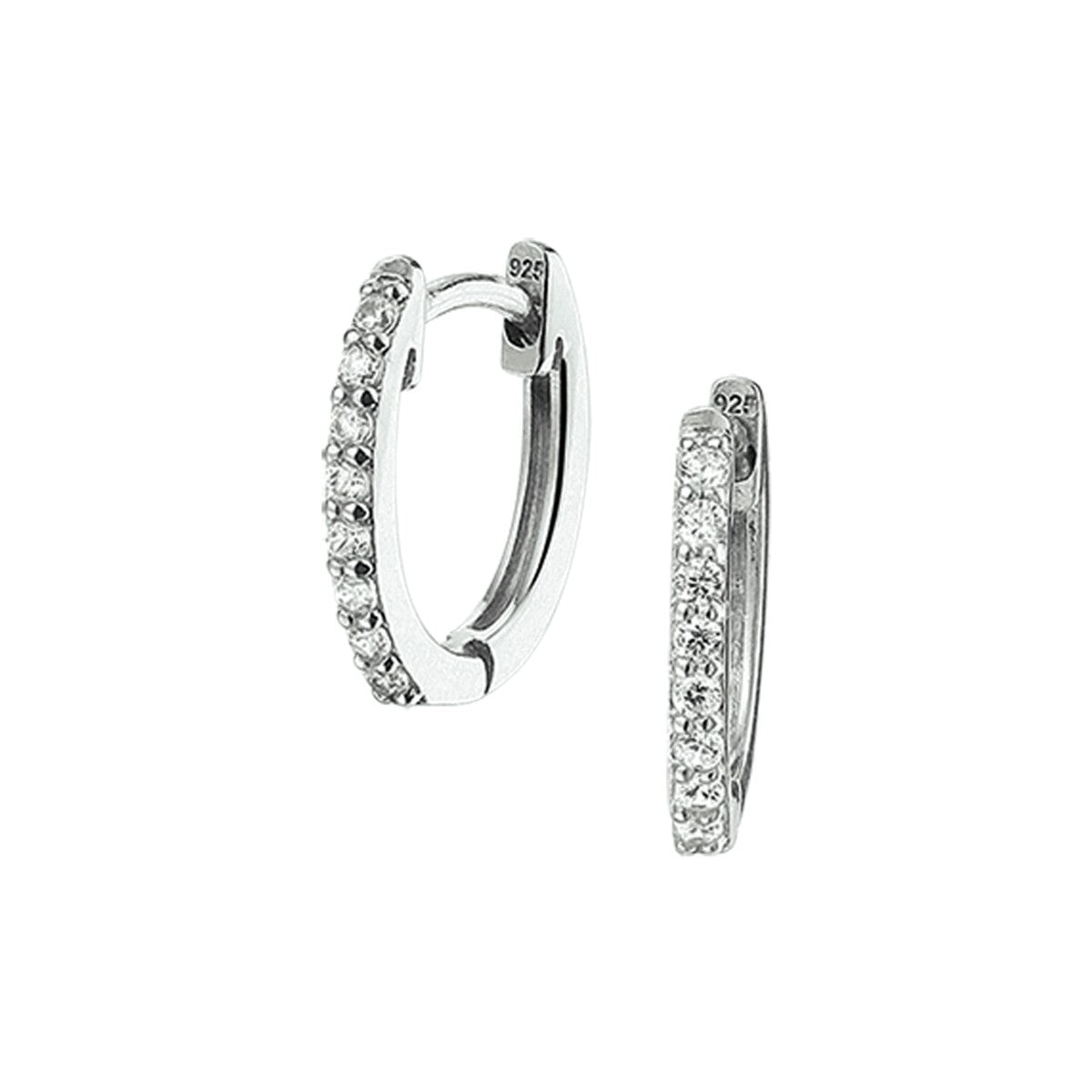 Fantasy Collection Oorbellen zirkonia zilver
