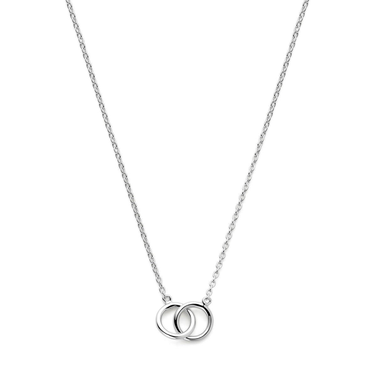 Fantasy Collection Collier rondjes 40 + 4 cm zilver