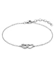 Zilver Gerhodineerd Armband Hartjes En Zirkonia 16 + 3 Cm 1325706 - PansiteNederland.nl