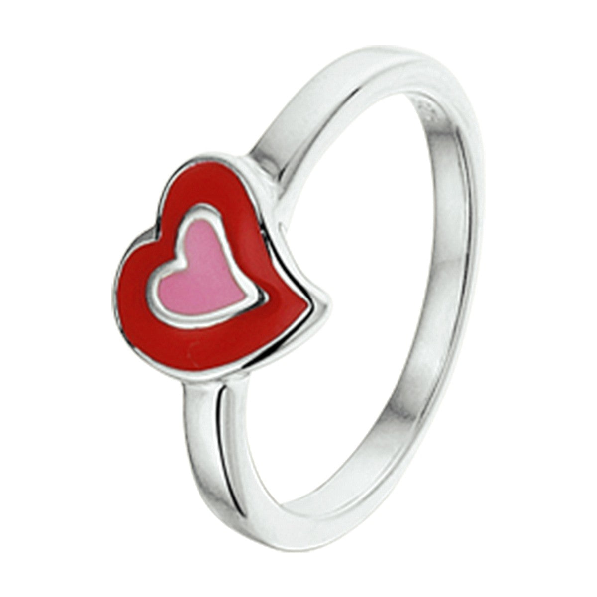 Fantasy Collection Ring hart emaille zilver
