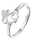 Gerhodineerd Zilver Ring Konijn 1325968 - PansiteNederland.nl