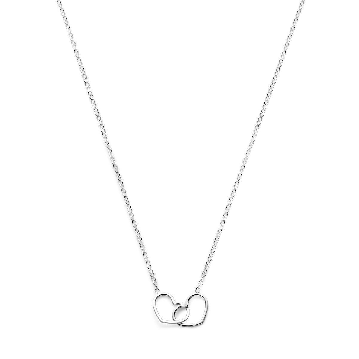 Fantasy Collection Collier hart 40 + 5 cm zilver
