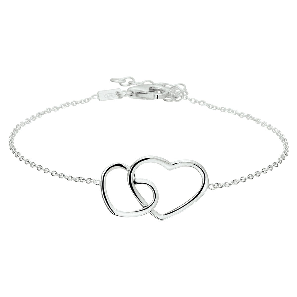 Fantasy Collection Armband hart 16 + 3 cm zilver