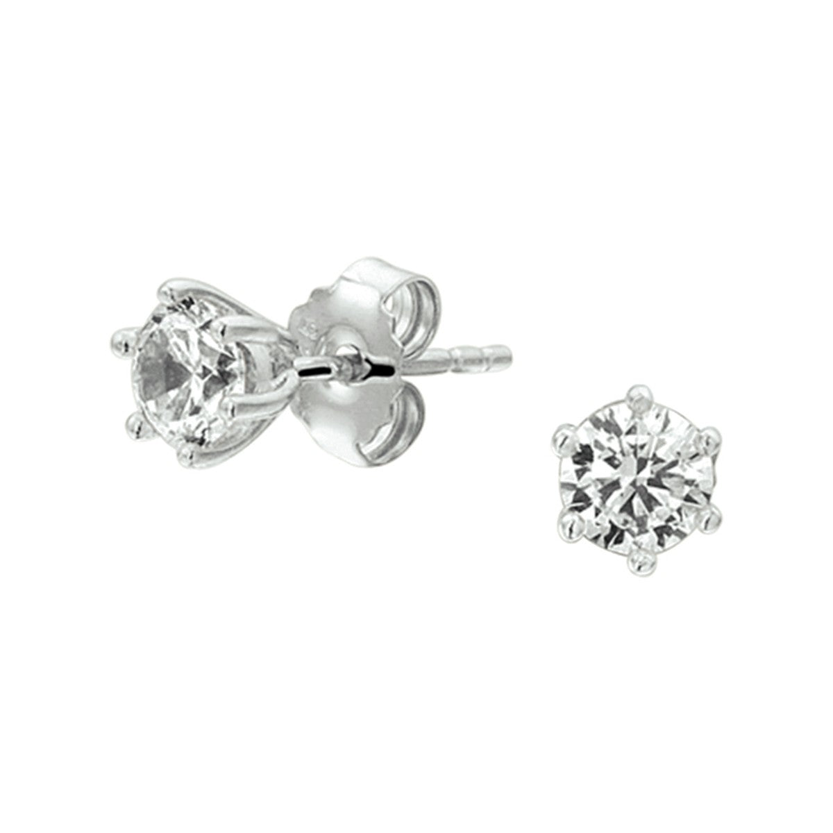 Fantasy Collection Oorbellen zirkonia zilver
