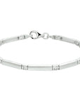 Zilver Gerhodineerd Armband Poli/Mat Zirkonia 3,3 Mm 19 Cm 1326259 - PansiteNederland.nl