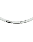 zilver gerhodineerd collier poli/mat 5,2 mm 45 cm 1326265 - PansiteNederland.nl