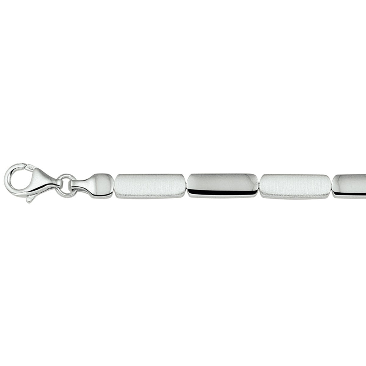 Fantasy Collection Collier poli/mat 5,2 mm 45 cm zilver
