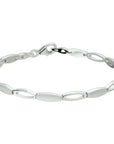 Zilver Gerhodineerd Armband Poli/Mat 4,2 Mm 19 Cm 1326266 - PansiteNederland.nl