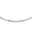 zilver gerhodineerd collier poli/mat 4,2 mm 45 cm 1326267 - PansiteNederland.nl