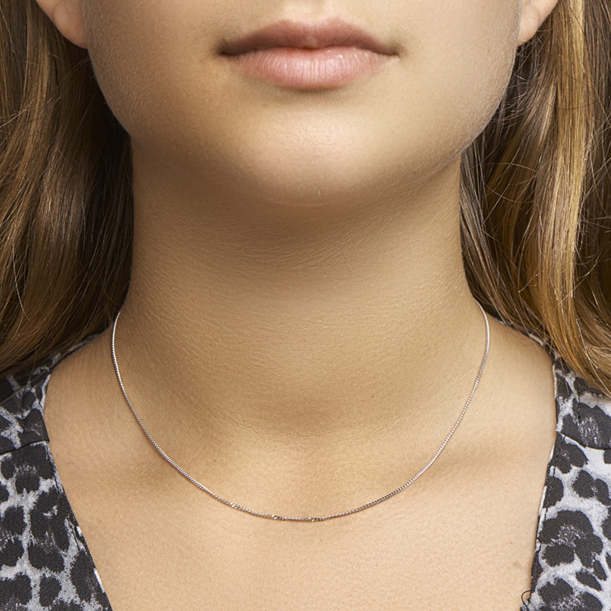 Fantasy Collection Collier gourmette 1,2 mm zilver