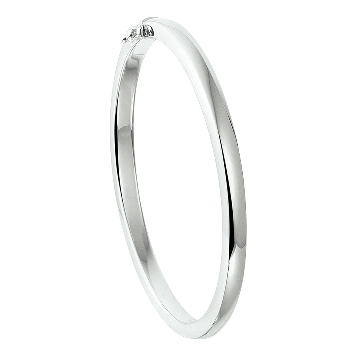 Fantasy Collection Bangle scharnier massief 6 mm zilver