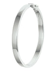 Zilver Gerhodineerd Bangle Scharnier Massief 6 mm 1326298 - PansiteNederland.nl