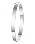 Zilver Gerhodineerd Bangle Scharnier Massief 6 mm 1326298 - PansiteNederland.nl