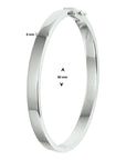 Zilver Gerhodineerd Bangle Scharnier Massief 6 mm 1326298 - PansiteNederland.nl