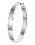 Zilver Gerhodineerd Bangle Scharnier Massief 8 mm 1326299 - PansiteNederland.nl
