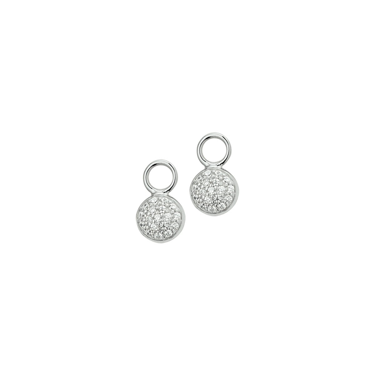 Fantasy Collection Hangende oorbellen zirkonia zilver