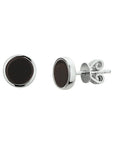 Zilver Gerhodineerd Oorknoppen Onyx 1326610 - PansiteNederland.nl