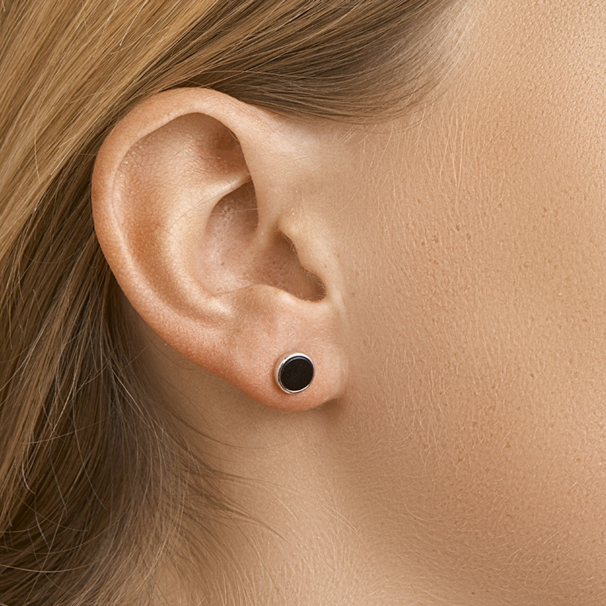 Fantasy Collection Oorbellen onyx zilver