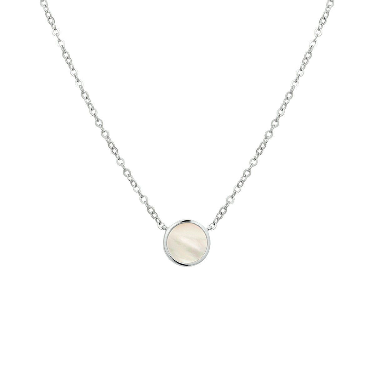 Fantasy Collection Collier parelmoer 42 + 3 cm zilver