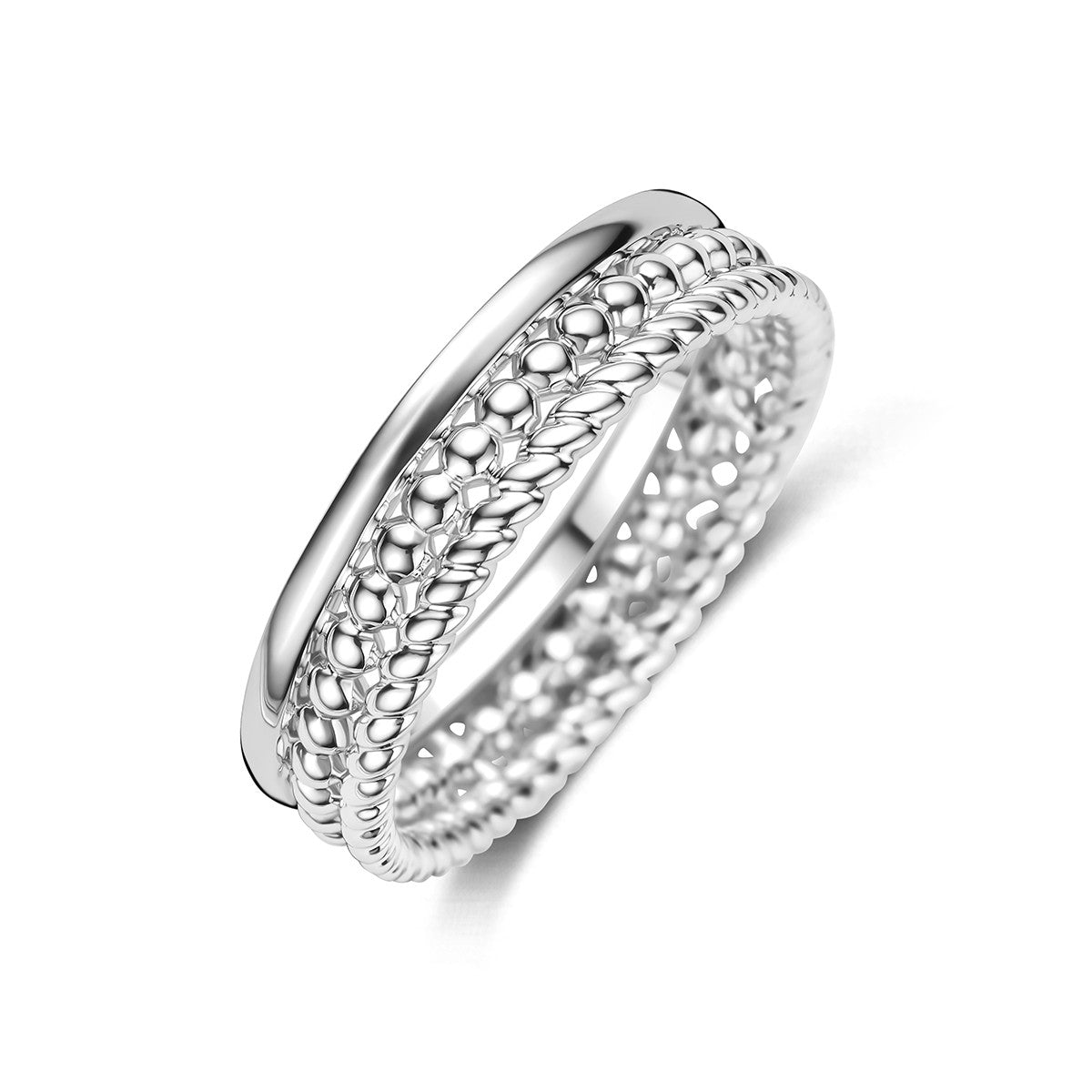Ring zilver gerhodineerd 6 mm – 1328483