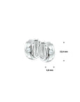 Zilver Gerhodineerd Klapoorringen Zirkonia Poli/Mat 1326758 - PansiteNederland.nl