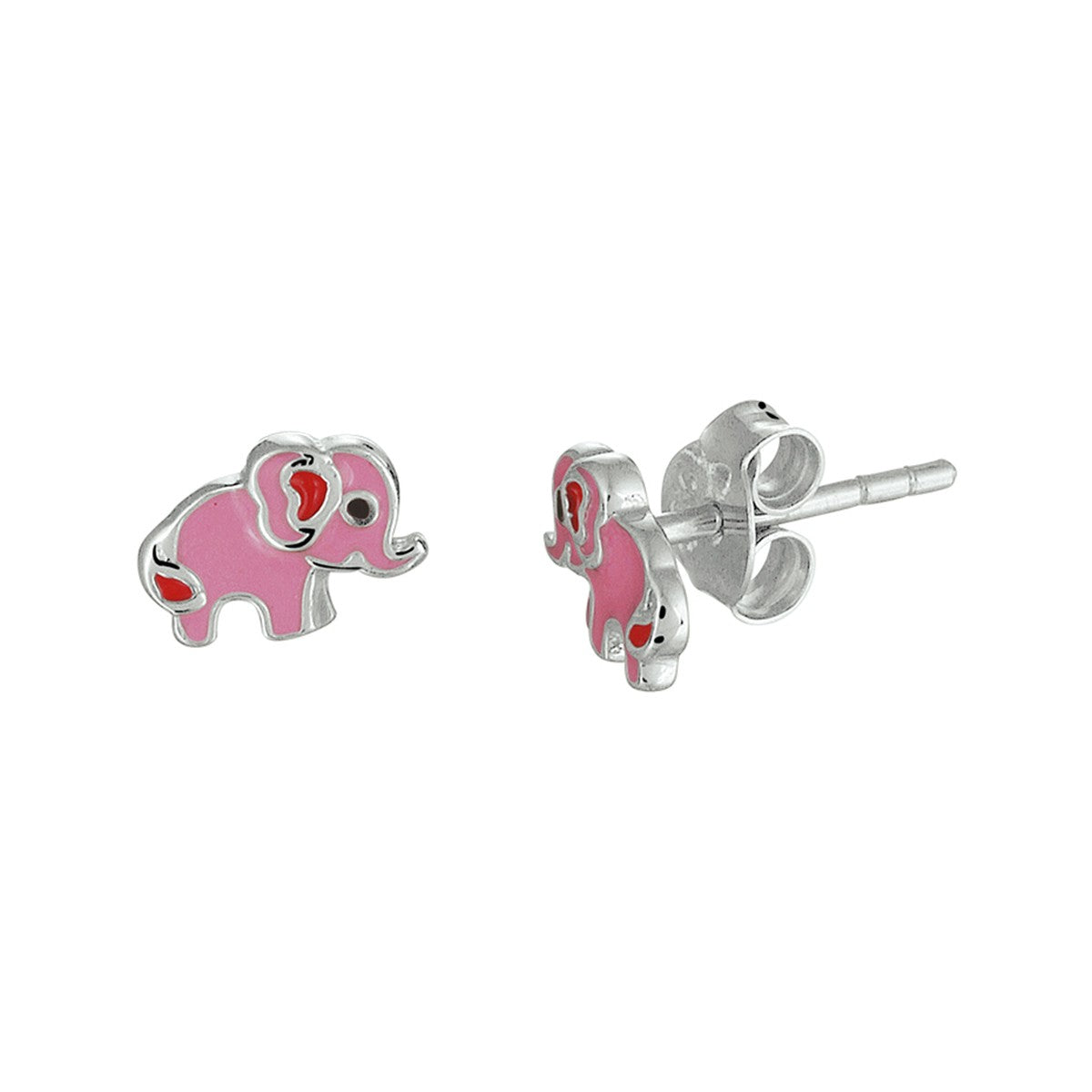 Fantasy Collection Oorbellen olifant emaille zilver